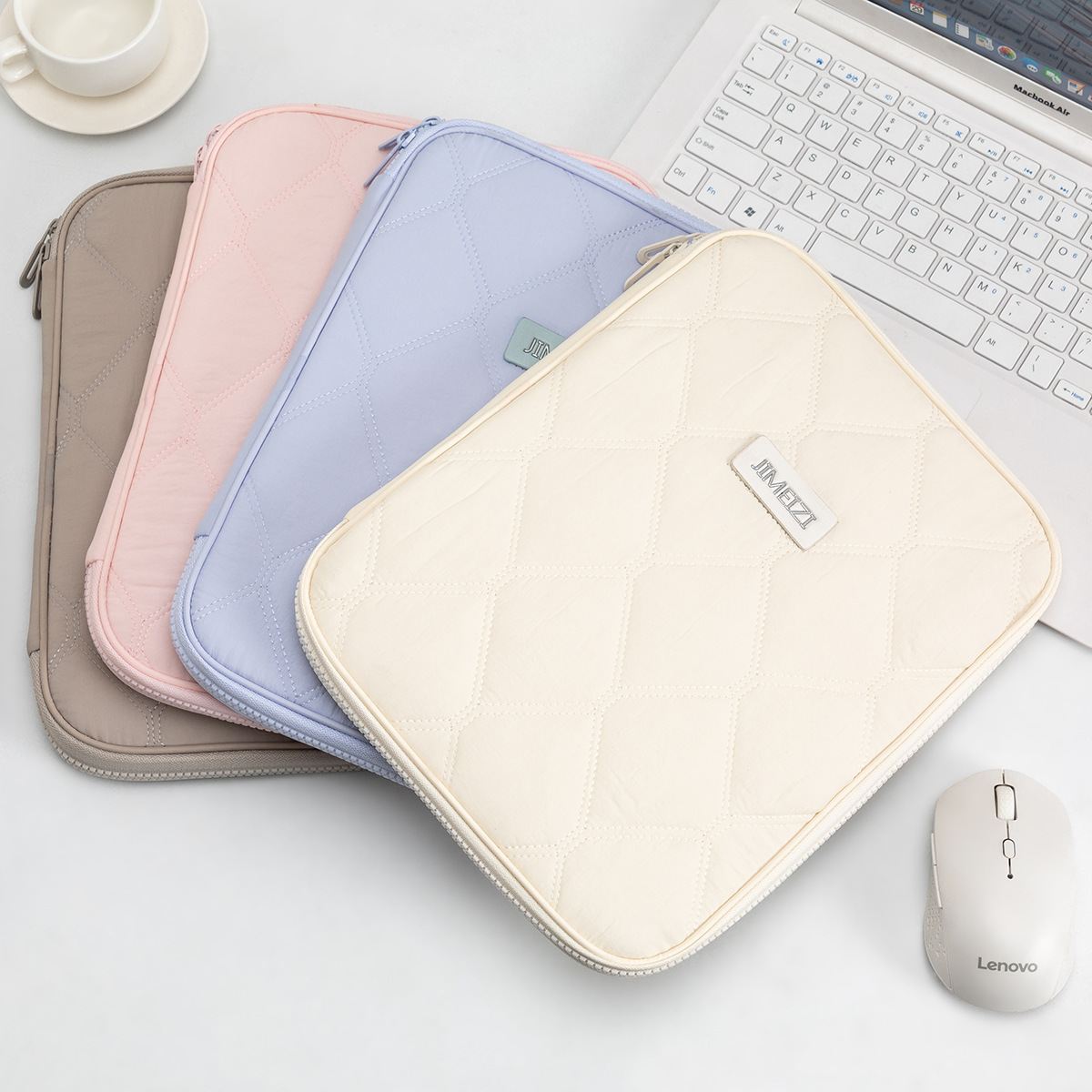 New Portable Tablet Case Compatible with iPad 11inch Huawei Protective Case Storage Bag Business Simple Style
