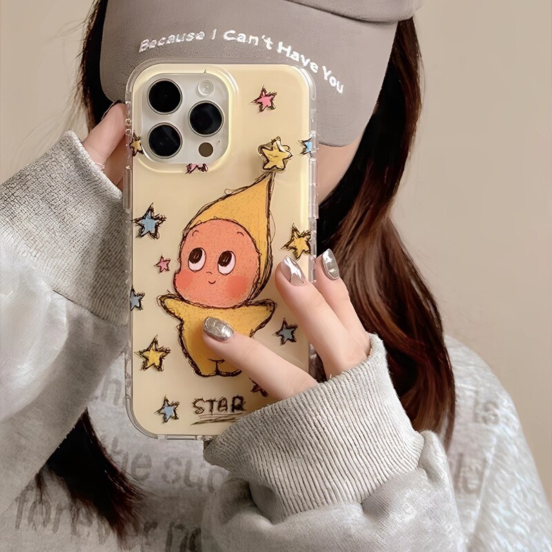 Rotating Star Man case suitable for iPhone 17, 15 PRO, Apple 16 Pro Max, IMD double-layer IMD 14/13 Rotating Star Man case suitable for iPhone 17, 15 PRO, Apple 16 Pro Max, IMD double-layer IMD 14/13
