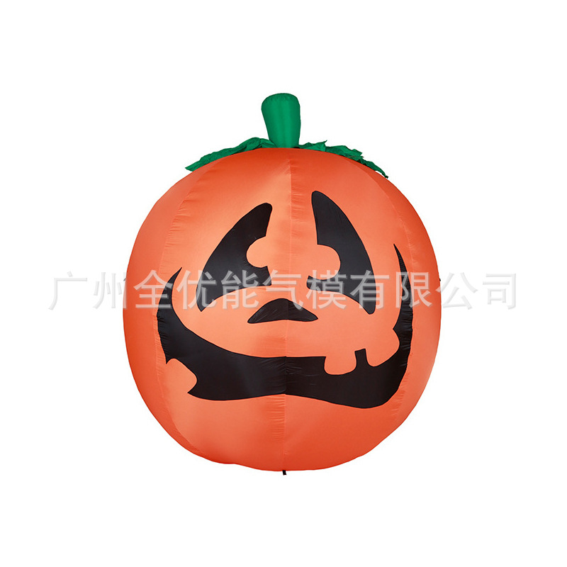 万圣节装饰气模 幽灵南瓜帽子黑猫充气气模 节日场景布置不倒翁