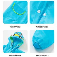 Direct Manufacturer Supply Thickened Children's Raincoat and Rain poncho Cartoon Baby Yellow Duck Raincoat and Rain Gear Wholesale for Kids and Students