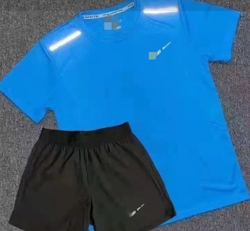 Camiseta americana Traje de entrenamiento para estudiantes deportivos Traje de carrera para hombres y mujeres de pista y campo de manga corta Ropa deportiva de baloncesto de fitness