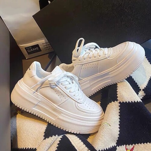 Spring and Autumn Women's Slides Spring Official Casual Shoes Women's Thick Sole White Shoes Trendy