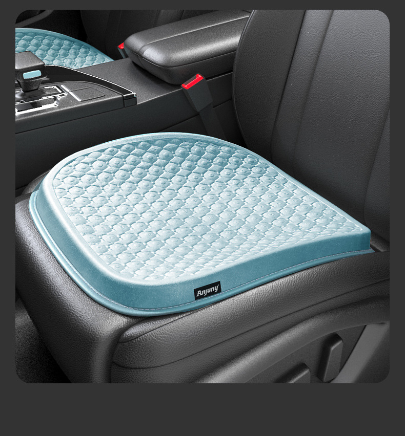 Car Seat Cushion for All Seasons, Special Co-Pilot Thickeneded Single Piece Memory Foam Ice Silk Booster Cushion Lumbar Cushion Seat Cushion