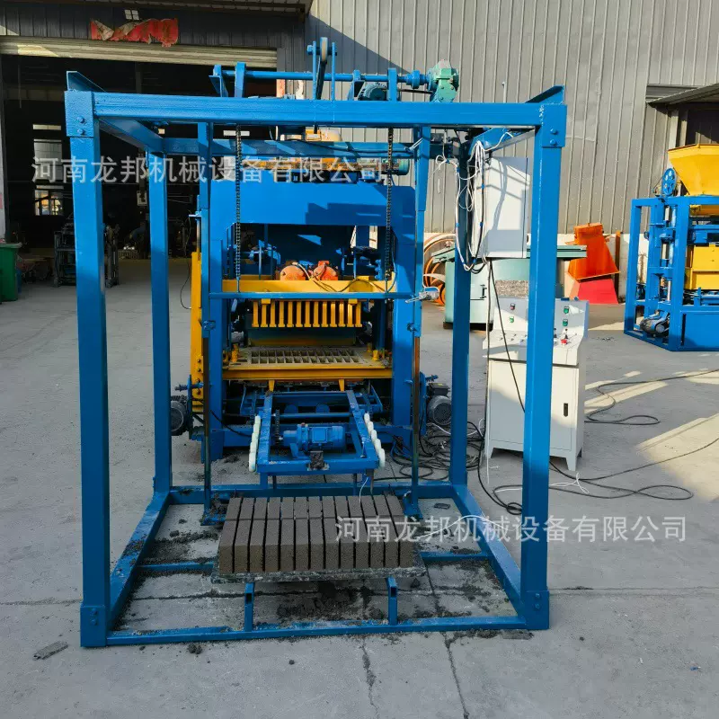 龙邦机械4-25全自动混凝土水泥砌块制砖机批量出售销售良好