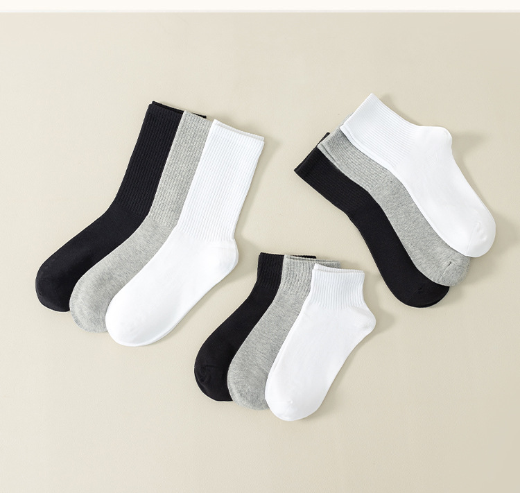 夏季薄款纯棉吸汗全棉防臭运动袜