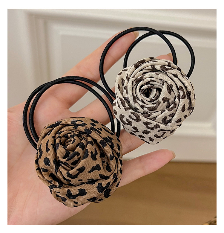 20g Weight Hair Tie Hair Accessories Type 1 Piece Quantity Holiday, Daily Occasion Cloth Material Leopard Pattern All Seasons Season Women's Gender Streetwear Style Streetwear Women's Leopard Cloth Hair Tie 12