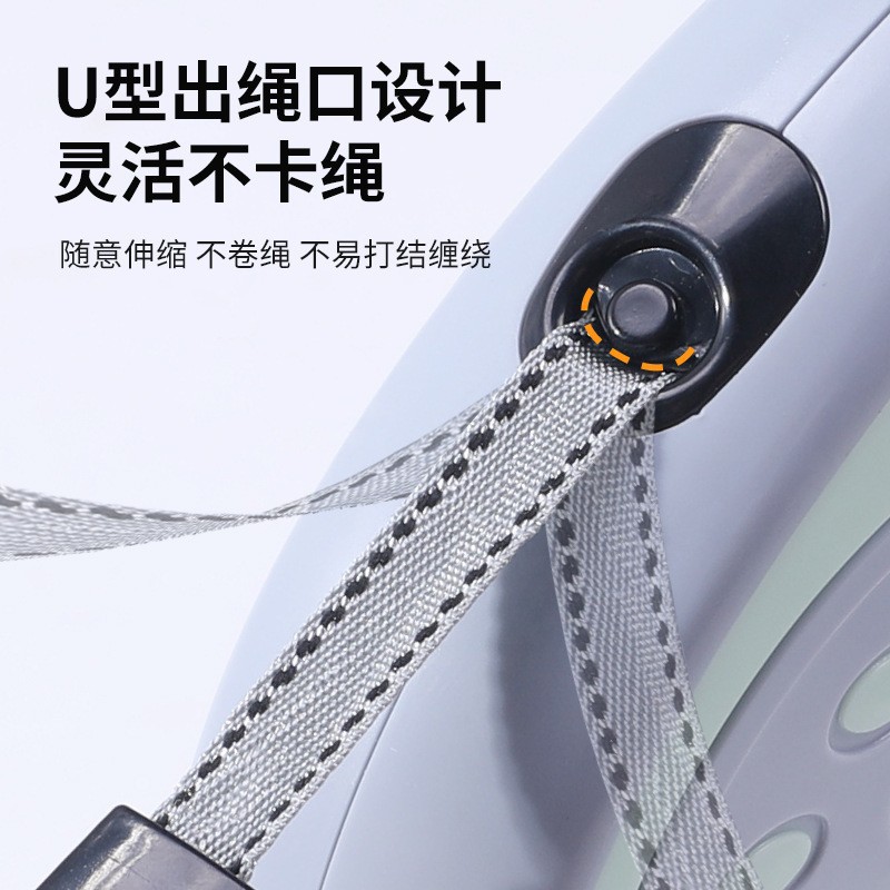 Cuerda de tracción retráctil automática explosiva de Amazon, correa para perros, cuerda para pasear al aire libre, cadena para perros, suministros para mascotas al por mayor