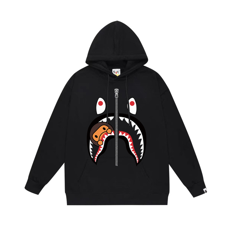 BAPE猿の頭の潮のブランドの片面のプリントは帽子の衛衣の秋冬の新型のヒップホップの潮流の男女の同項の純綿になります。|undefined