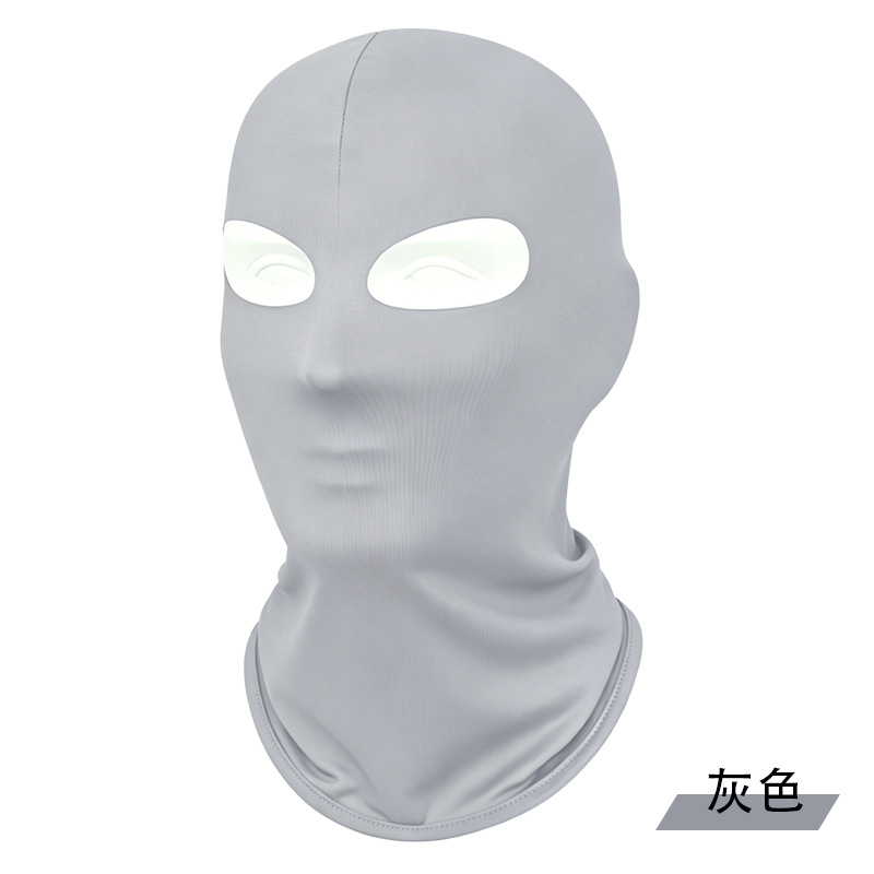 Ciclismo máscara de hielo protector solar respirante al aire libre polvo protector de cuello facial cubierta de cabeza para hombres y mujeres máscara de secado rápido a prueba de viento de verano