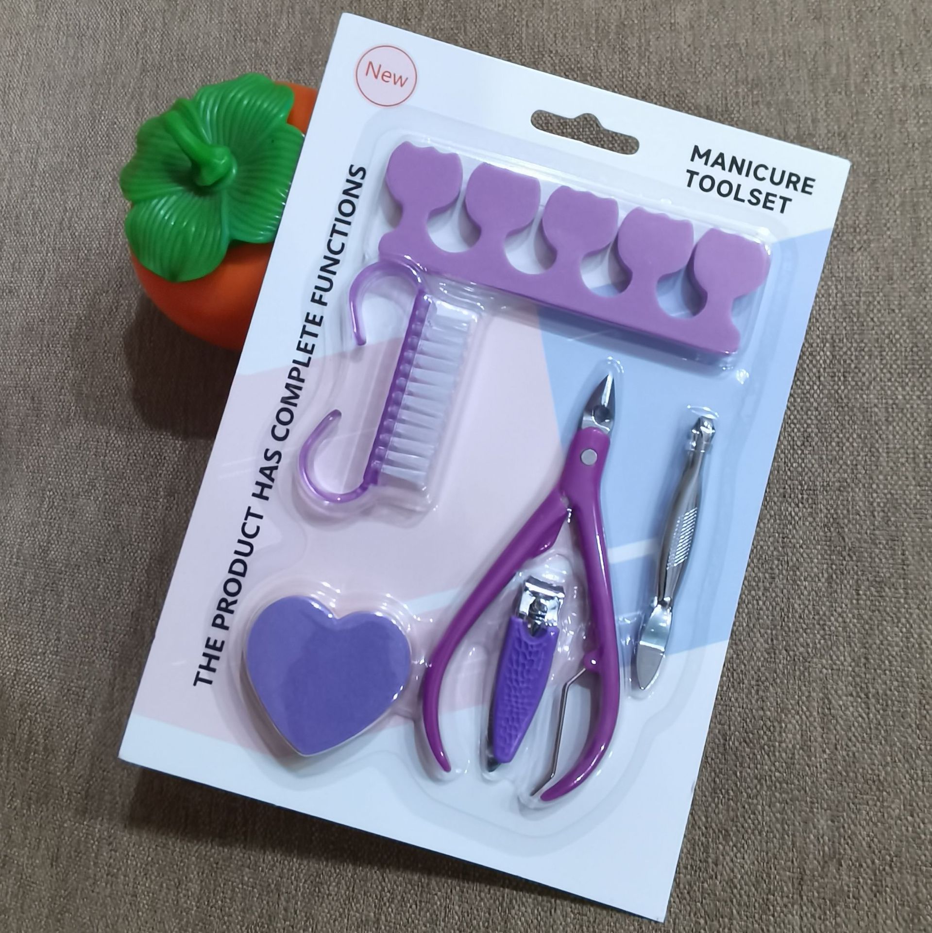 Conjunto de cortauñas, conjunto de cortauñas, tijeras de corte de pelo, cortauñas, cortauñas, manicura de pies oblicua y frontal para evitar salpicaduras y heces 9