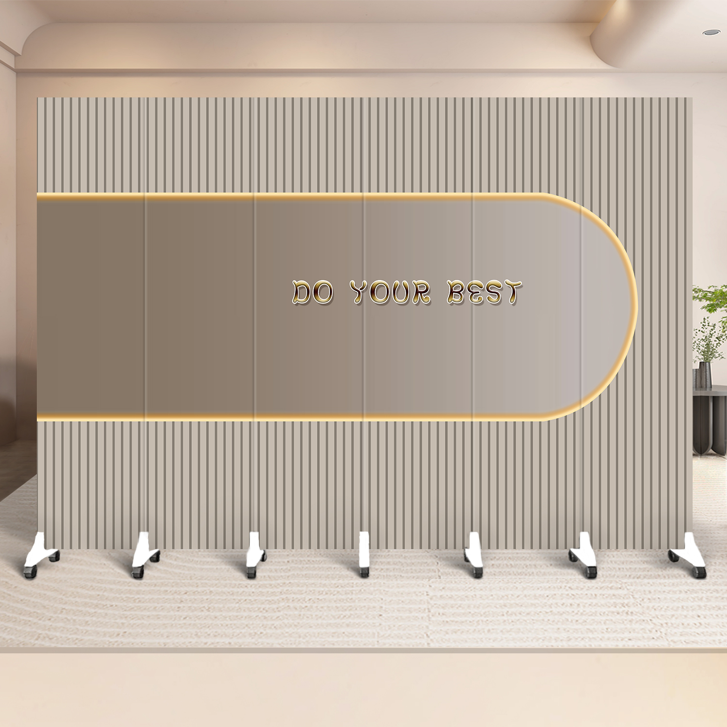 Light Luxury Style Screen Partition for Living Room and Bedroom, Health Center, Hotel Office, Tea Room, Removable Folding Screen