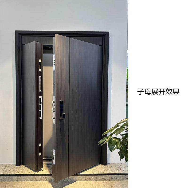 家用甲级防盗门加高门头暗合页入户门精雕进户门内嵌智能锁子母门-阿里巴巴
