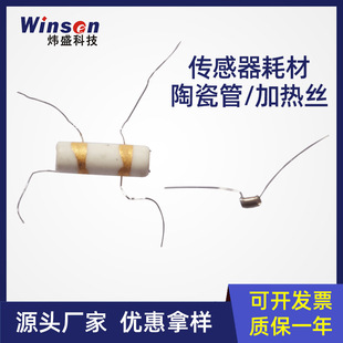 Wei Sheng Ceramic Heating Wire Gold Electrode Heating Wire Ceramic Tube Heating Element Sensor Material (10 Pack)