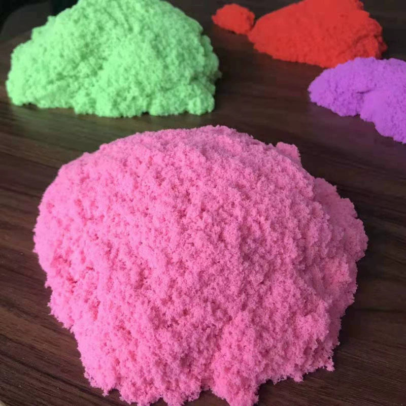 棉花拉力沙太空棉花沙棉花动力沙玩具沙太空沙彩沙50-500g包装