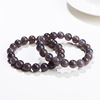 Organic crystal, round beads jade, bead bracelet
