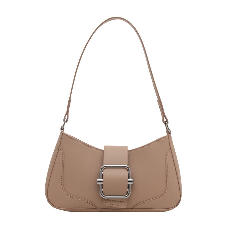 Temperamento simple y elegante bolso de hombro coreano para mujeres 2025, primavera nuevo bolso de brazo universal bolso de mujer coreano