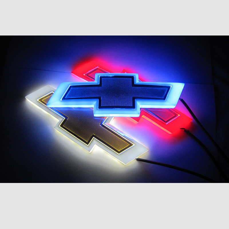 Chevrolet üçün 4D LED arxa logo işığı, 17x5.5 sm
