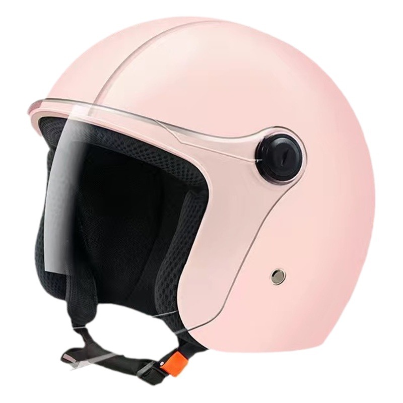 Nuevo casco de bicicleta eléctrica con certificación 3C estándar nacional para hombres y mujeres, medio casco, casco de seguridad cálido para invierno, color sólido