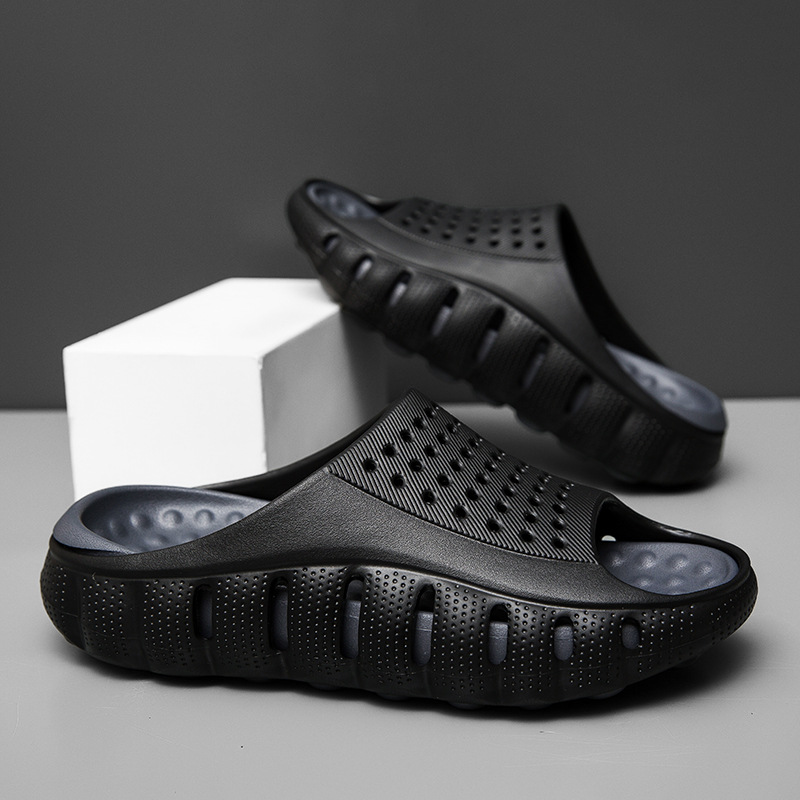 Unique Stylish Thick-Soled Outdoor Sports And Leisure Couple's Massage Soft-Soled Slide Top Quality Sandals For Men_voghion.com