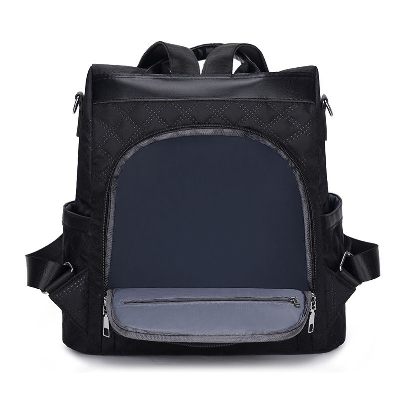 2024 primavera nuevas señoras mochila antirrobo moda rombo Oxford tela mochila de viaje de doble uso mochila escolar al por mayor