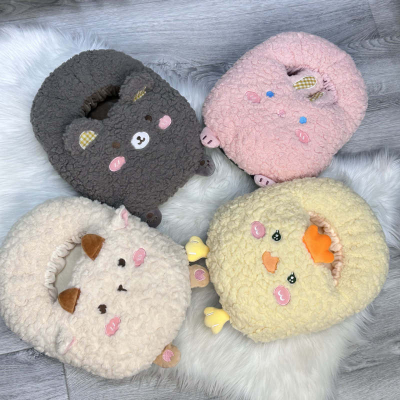 New Cartoon national standard explosion-proof rechargeable hot water bag hand warmer electric warm water bag cartoon plush removable and washable
