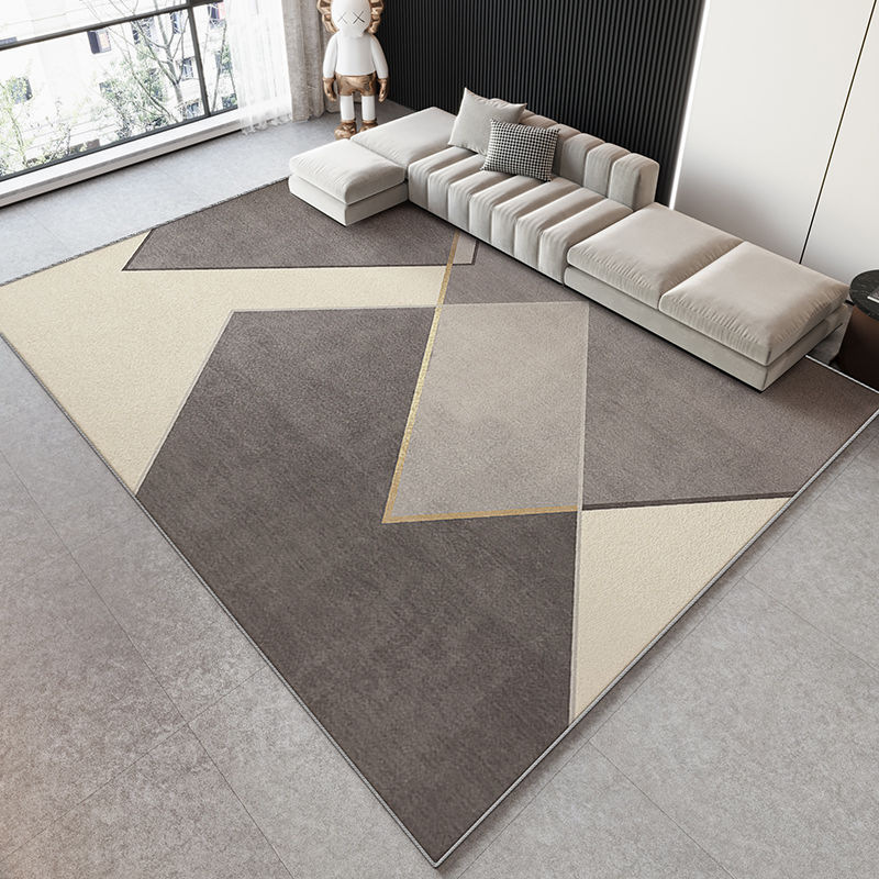 輕奢家用客廳地毯全鋪臥室易打理水晶絨地毯吸水防滑沙發茶几毯