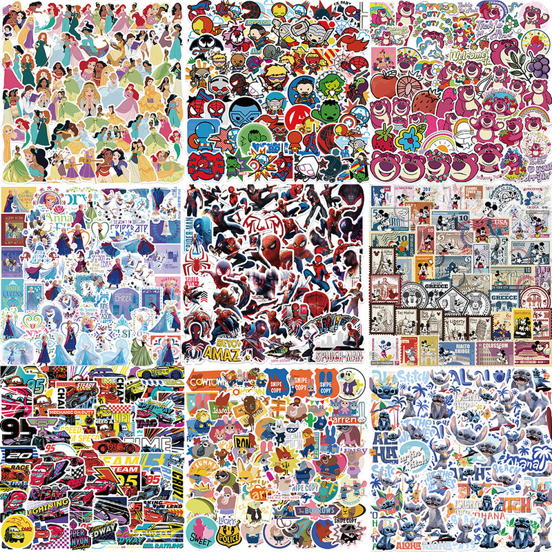 Hundred Genuine Authorized Hot Cartoon Character Sticker Roll Sticker Tattoo Sticker Material Paper Collection Selected by Item Number