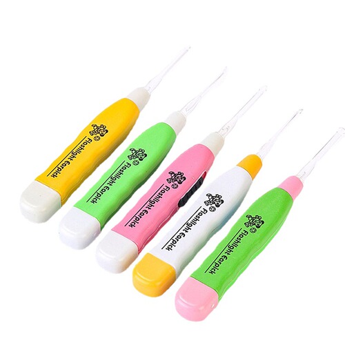 New Japanese-style illuminated ear spoon baby children's ear spoon infant ear scoop with light for ear cleaning