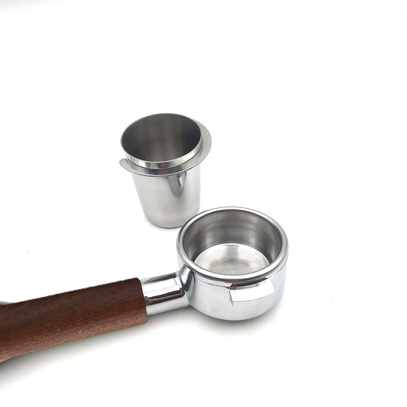 ek43 bean grinder powder Cup WPM Huijia Niche coffee machine powder receiver coffee machine handle powder Cup