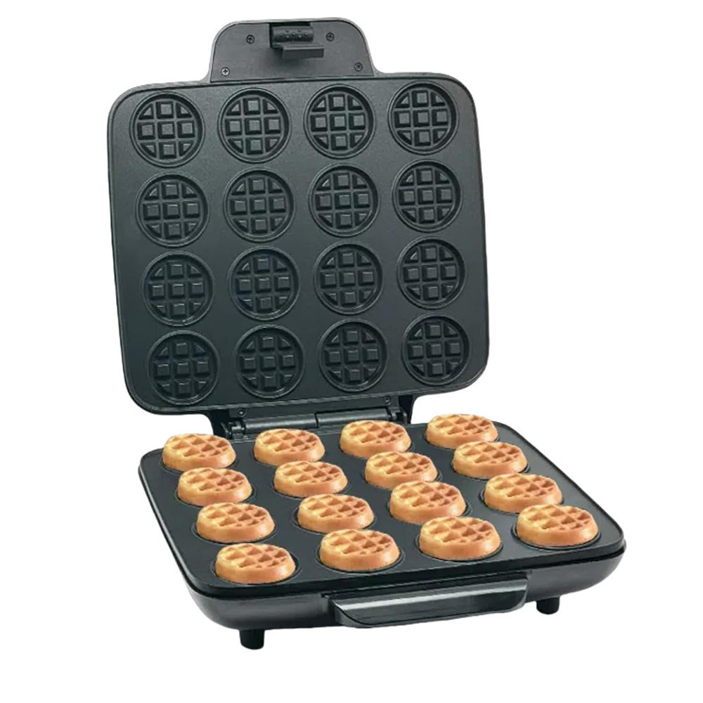 16 agujeros transfronterizos de la máquina de waffles mini máquina de waffles pequeña máquina de galletas de desayuno