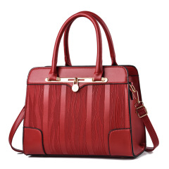 Middle-aged women's bag mom bag 2023 new trendy large capacity red bag wedding bag simple casual handbag