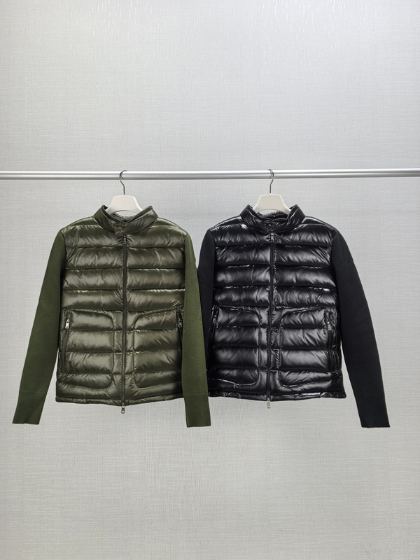 「25FW新款」蒙家轻簿男女款 Padded 纯色拼接拉链长袖羽绒服|undefined