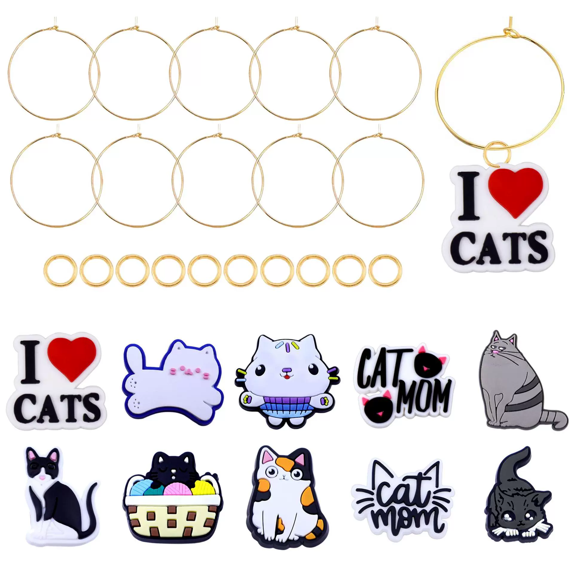 Кошка AliExpress, украшение для кубка, подвеска для вина, украшение для вечеринки, украшение для вечеринки