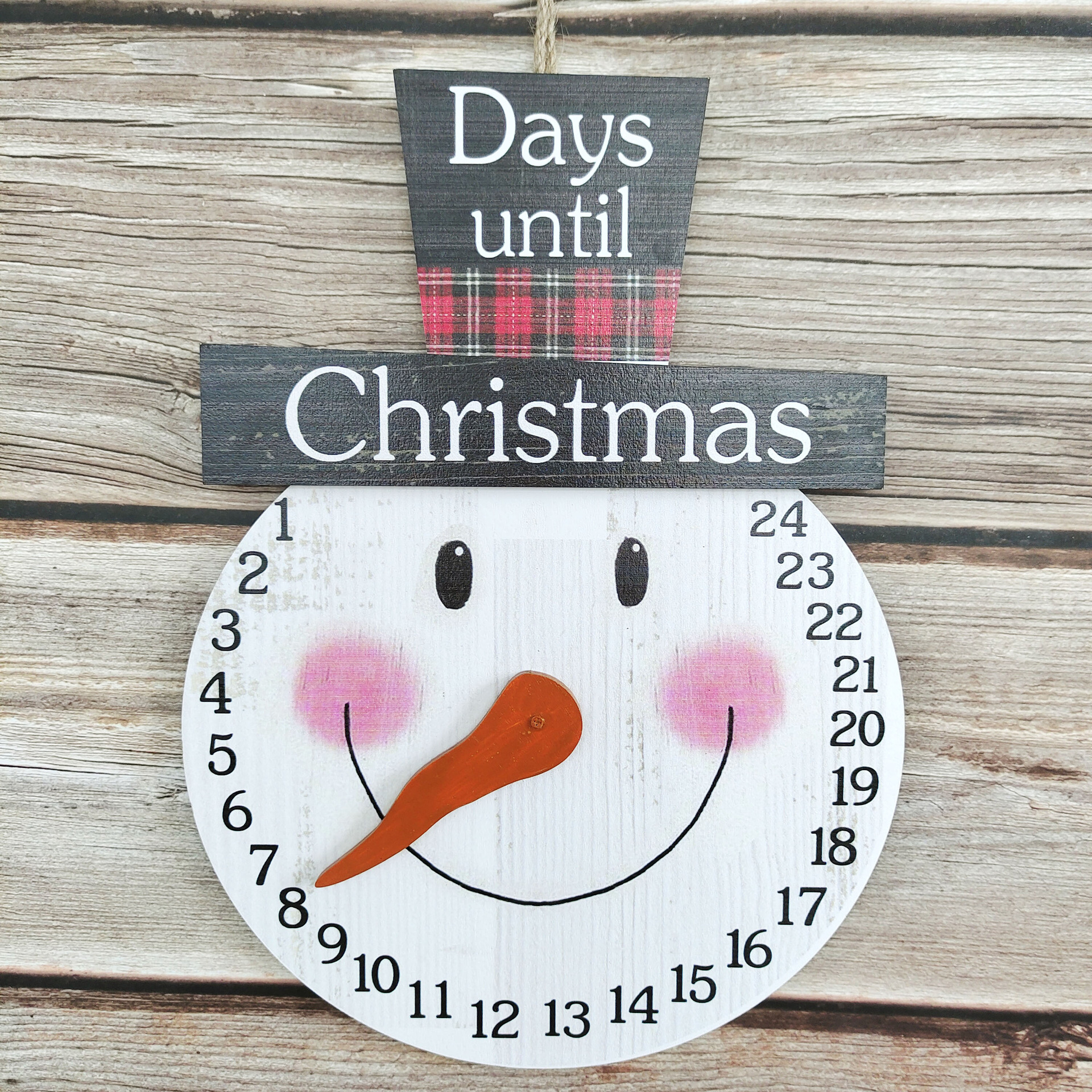 410g Weight 1 Piece Quantity Christmas Occasion Wood Material Christmas Festival Santa Claus, Letter Pattern Fashion Style Christmas Fashion Santa Claus Letter Wood Christmas 3