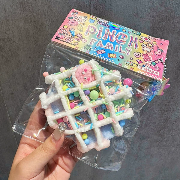 Waffle #Pink Blue