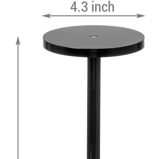 黑色支架亚克力帽架桌面假发展示架高级感饰品首饰置物架工厂高级