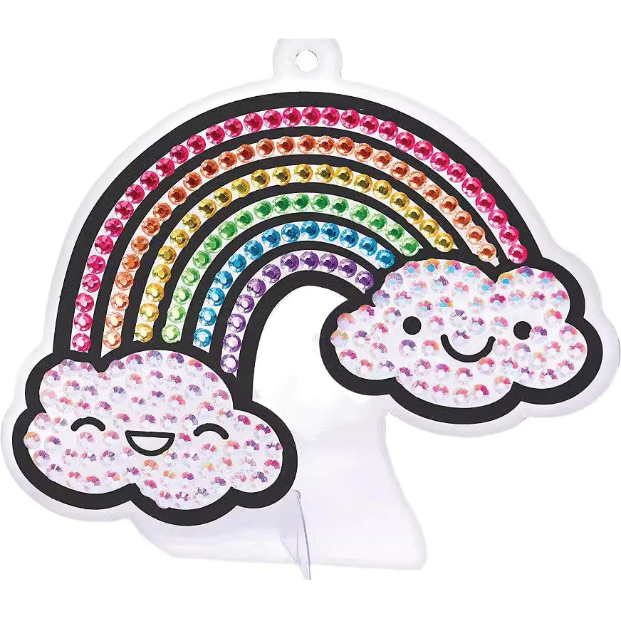 Transfronterizo Amazon yibile gran joya de cristal de color de diamantes pegatinas gratis pegatinas grandes gema de diamantes pegatinas pintura de diamantes