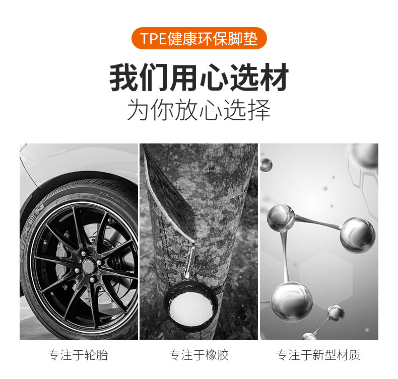 Cross-Border Popular Tpe Universal Car Floor Mats for All Models, Wear-Resistant, Dirt-Resistant, Non-Slip Floor Mats for Europe, America, and Southeast Asia
