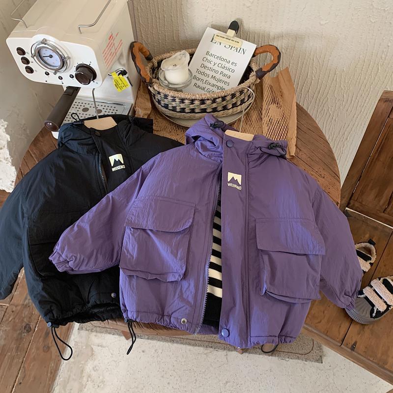 Nuovo stile invernale spesso per ragazzi, giacca di cotone, giacca con cappuccio alla moda per bambini e neonati_voghion.com