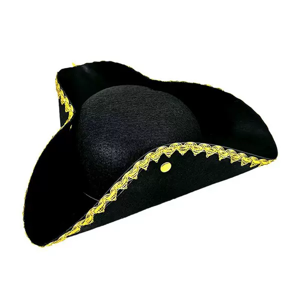 in stock Halloween Non Woven Phnom Penh Pirate Hat Non Woven Phnom Penh Pirate Hat Triangle Jack Captain Hat