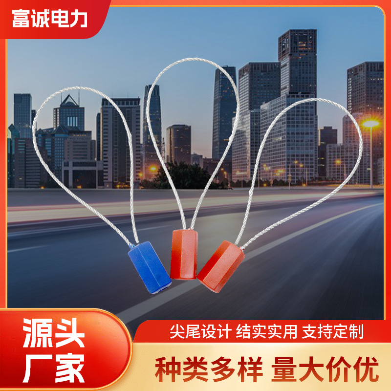 一次性六角铅封锁施封锁物流油罐铅封扎带防盗封锁扣钢丝铅封