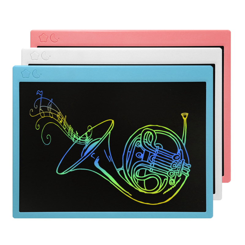 液晶写字板16寸儿童画板可充电液晶画板彩色手绘板光能黑板手写板