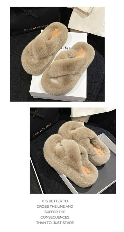 Stylish Women's Maomao Slippers With Thick Sole For Autumn Winter_voghion.com