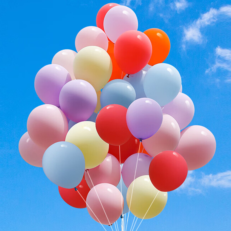 Escenas de atmósfera de globo macarón para niños no tóxicos cumpleaños globo decoración al por mayor dopamina espesado