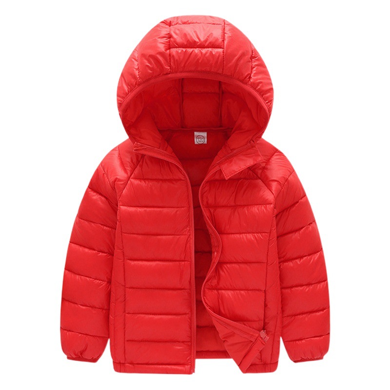 Chaqueta de algodón para niñas Abrigo acolchado de algodón ligero para niños abrigo de algodón acolchado ropa de invierno medio y niños grandes abrigo de otoño e invierno