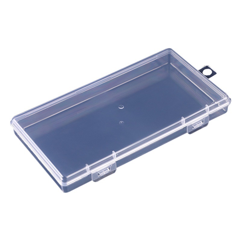 Creative Square Transparent Plastic Storage Box Powder Puff False Eyelash Mask Cosmetic Jewelry Fishing Arrangement Box Small Empty Box