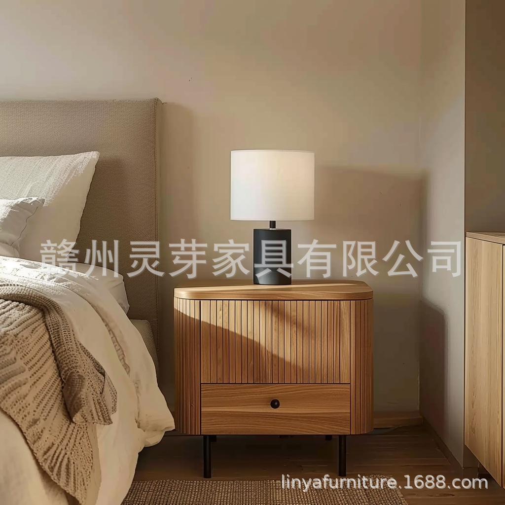 Mesita de noche personalizada transfronteriza con luces LED, recargable, pequeña, sencilla, moderna, para el hogar