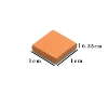 1:35 red square bricks (50 pieces)