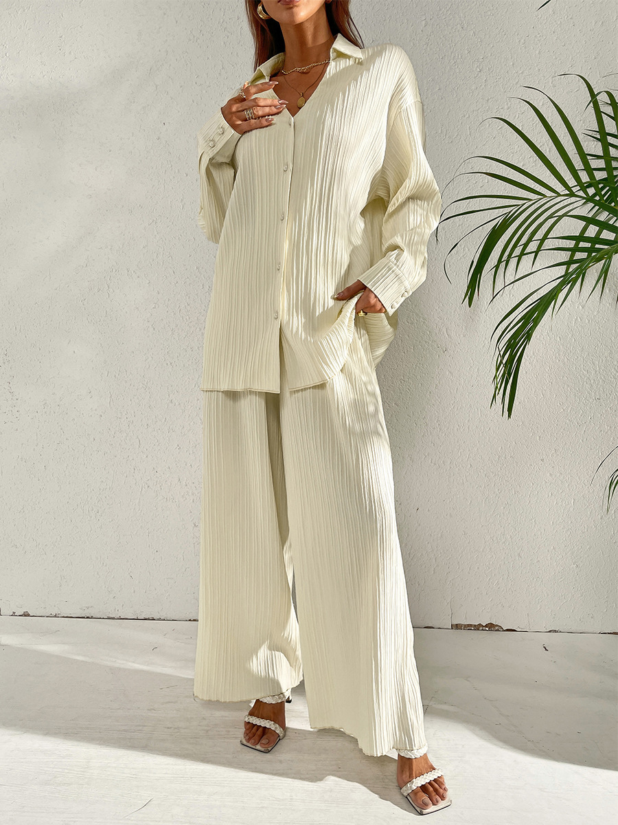 546g Weight Long Sleeve Sleeve Length 4-Way Stretch Fabric, Cotton Silk, Polyester Fabric Type Pant Co-ord Set Sets Type 2 Piece Set Quantity Daily Occasion Breathable Function Regular Fit Fit Type Solid Color Pattern Spring, Autumn Season Women'S Gender Patchwork Design Fashion Style Daily Women'S Fashion Solid Color 4-Way Stretch Fabric Cotton Silk Polyester Patchwork Pant Co-ord Set Pants Sets 4