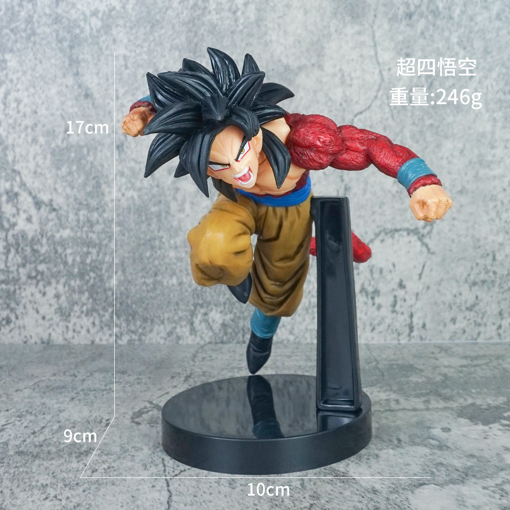 30cm súper Saiyan Goku Vegeta cómic color, Goku abraza a padre e hijo, super cuatro manos al por mayor